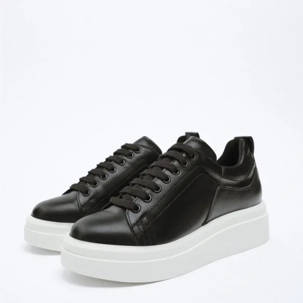 Zara Black and White Athletic Shoes